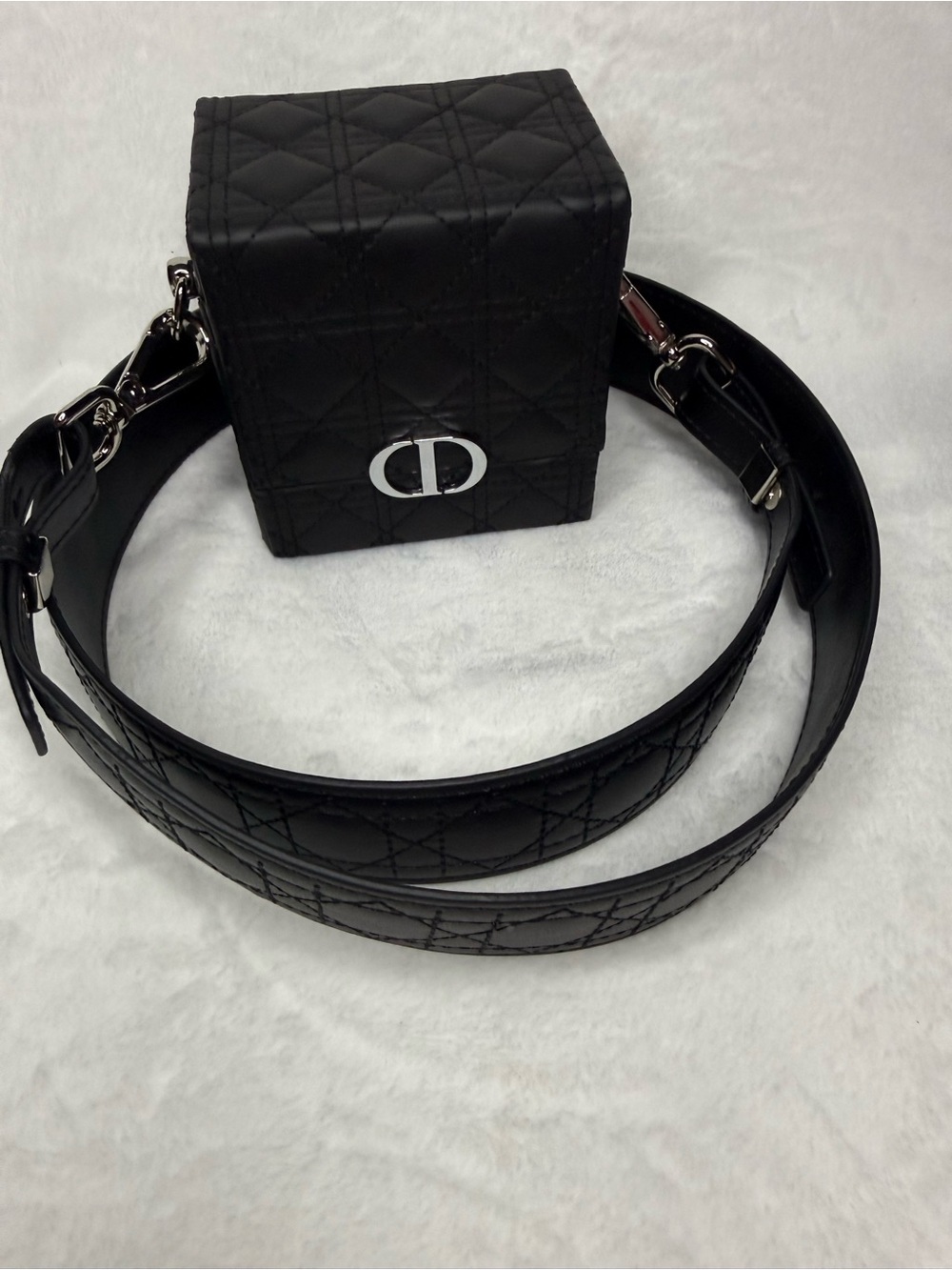 Christian Dior Quilted Black Leather Belt Bag ‼️No Box‼️